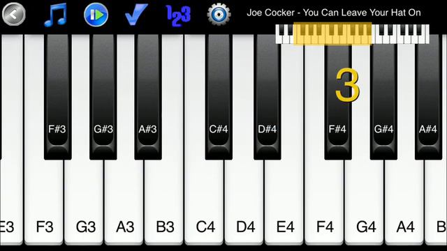 Joe Cocker - You Can Leave Your Hat On - How to Play Piano Melody смотреть онлайн