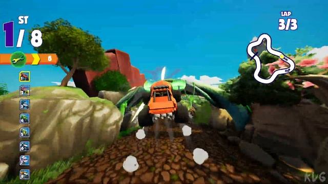 Blaze and the Monster Machines: Axle City Racers - Walkthrough - Part 3 - Animal Island Race смотреть онлайн