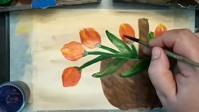 Весенний букет с вербой и ??? смотреть онлайн
