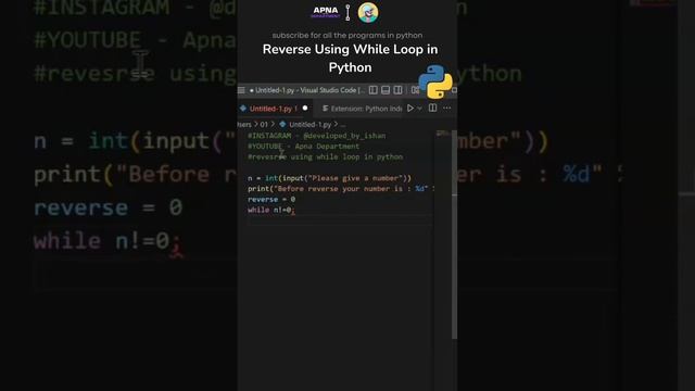 Python While Loop: Reverse Your Text Efficiently | Python Tutorial смотреть онлайн