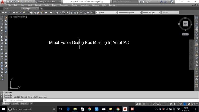 Mtext Editor Dialog Box Missing In AutoCAD 2014, 2016, 2017, 2018, 2019 смотреть онлайн