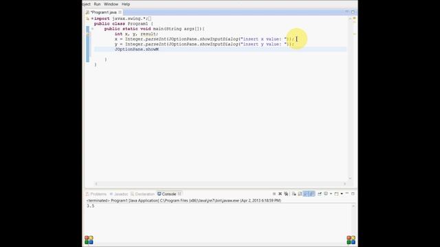 Java Tutorial 4: JOptionPane Input Integers смотреть онлайн
