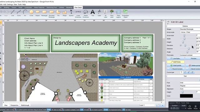 2D Plans in Realtime Architect - How to create landscaping plans to scale with plant list смотреть онлайн