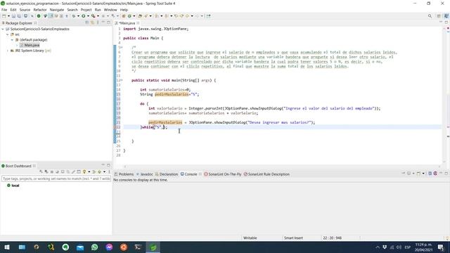 Resolviendo Ejercicios de Programación - Ejercicio #3 SumatoriaSalarioEmpleados смотреть онлайн