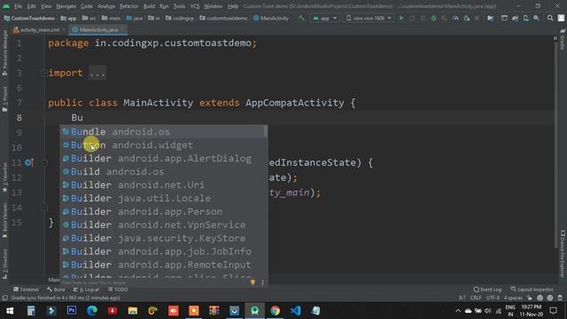 How to create custom toast android studio. смотреть онлайн