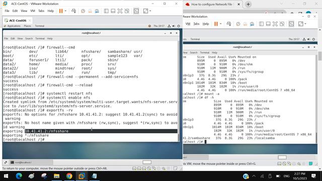Step by Step CentOS 7 Installing and Configuring NFS смотреть онлайн
