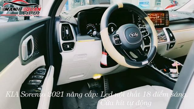 MÃN NHÃN VỚI LED NỘI THẤT + CỬA HÍT ZIN CHO KIA SORENTO | MẠNH QUÂN AUTO смотреть онлайн