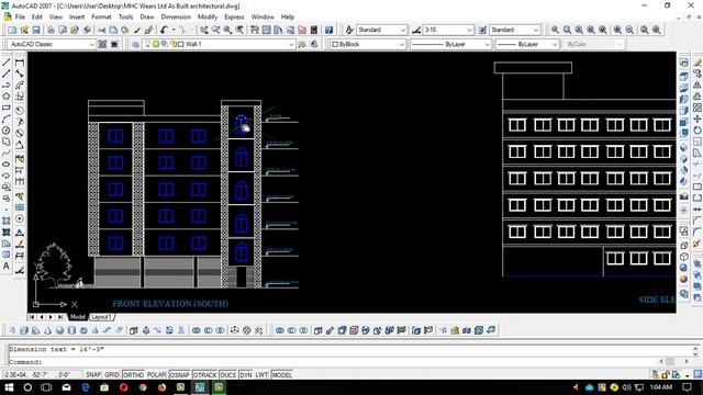 Quick Isometric building projection | AutoCAD 2007 Advance Tutorial - 7 смотреть онлайн