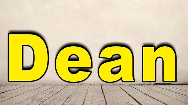 How to Pronounce Dean смотреть онлайн