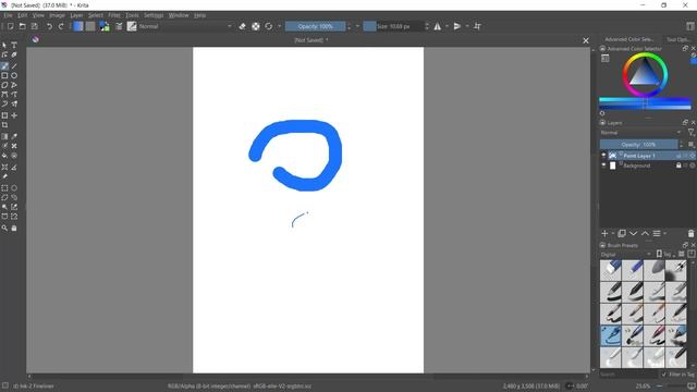 Krita How To Change Brush Size Tutorial смотреть онлайн