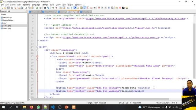 [PART 6] FORM POST! Cara Mengirim Data Form Menggunakan POST PHP dan Terima Form Lain | BELAJAR PAK смотреть онлайн