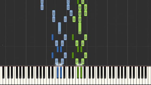 John Tavener The Lamb [ Easy Piano Tutorial] Synthesia смотреть онлайн