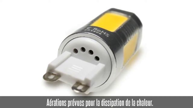 Ampoule led COB G9, 7,5W, 360 lm, 360°, blanc chaud смотреть онлайн