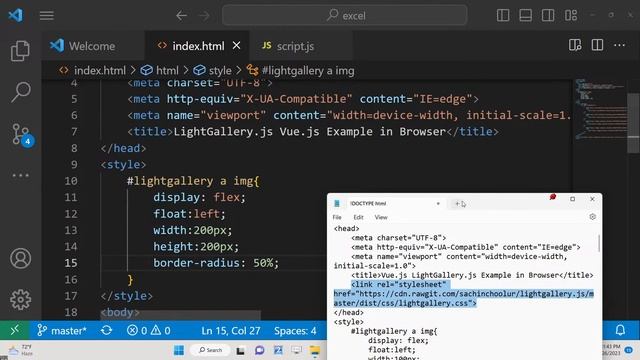 Vue.js LightGallery.js Example to Create Responsive Lightbox Image Gallery With Editor in Browser смотреть онлайн