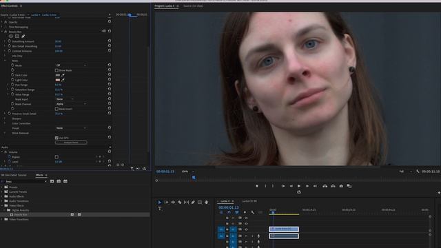 Improving 4K Footage in Beauty Box with Skin Detail Smoothing смотреть онлайн