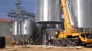 Монтаж конусного силоса