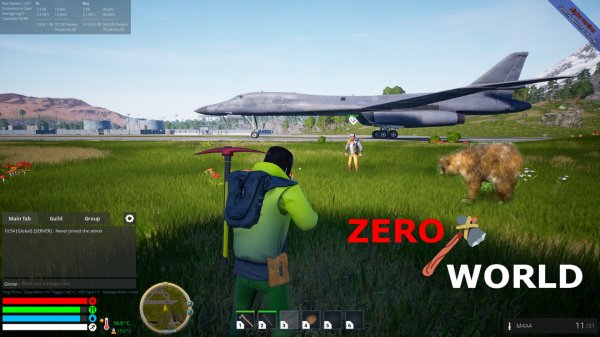Zero World ✅ Пробежка с ДРУГОМ по карте/Аэропорт/Зима/Пустыня и медведи ✅ ПК Steam выживалка 2023