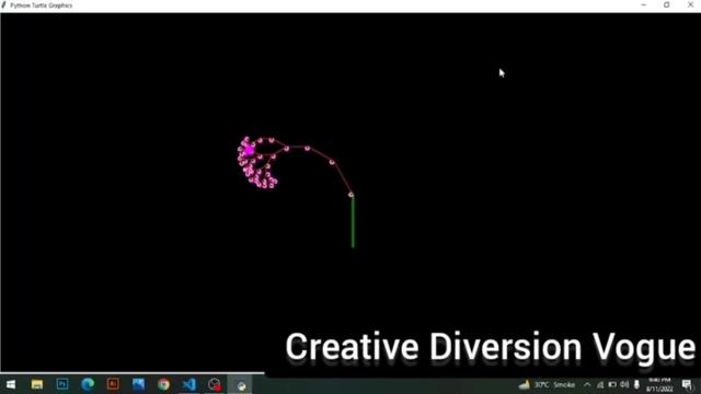 Create Python fractal tree in VS Code #Python смотреть онлайн