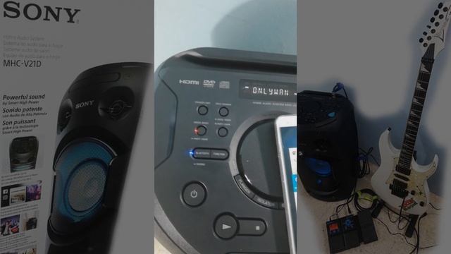 Unboxing, Test Sound of Sony MHC-V21D Portable Speaker for Karaoke, DJ and Guitar смотреть онлайн