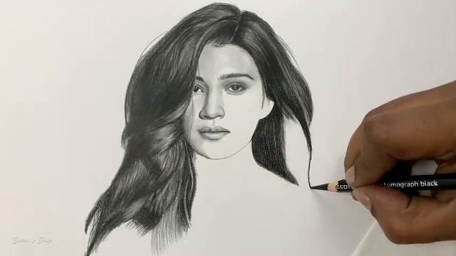 Pencil Drawing Timelapse - Drawing Kriti Sanon смотреть онлайн