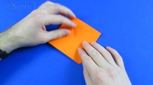 Оригами для начинающих - Колибри из бумаги