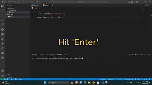 How to fix "prompt is not defined" | IB CodeAcademy