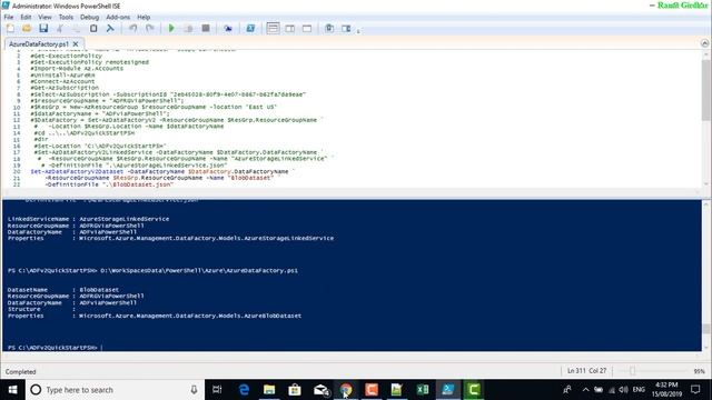 ADF - Create DataSet with PowerShell - Azure Data Factory смотреть онлайн