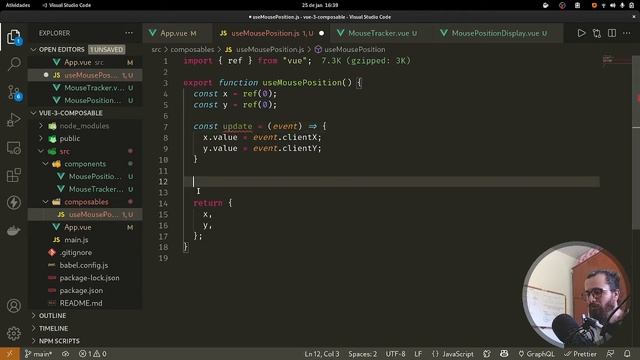 Criando o seu primeiro composable com o Vue 3 - Conclusão da composable смотреть онлайн