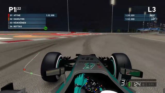 [60FPS] F1 2014 - Mercedes AMG Petronas at Bahrain with controller смотреть онлайн