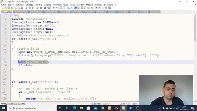 Partie 1 : Développement des services Web en PHP – (3/3) BIS – Token et utilisation en Python 3 смотреть онлайн