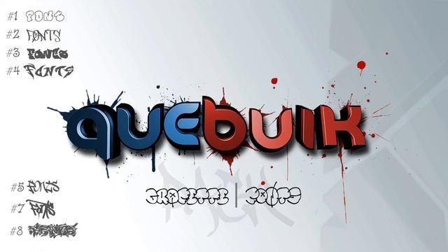 FREE Graffiti Font Pack! | Quebuik смотреть онлайн