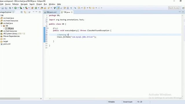 Selenium Beginner Tutorial 23 - DB Connection to MySQL database смотреть онлайн