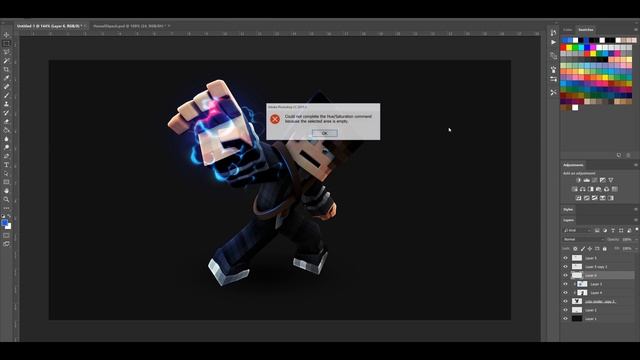 Minecraft Photoshop CC & Render Effects Tutorial смотреть онлайн