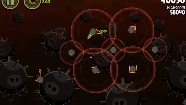 Angry Birds Space Danger Zone level 9 D-9 Danger Zone D-9 3 Stars Walthrough Tutorial смотреть онлайн