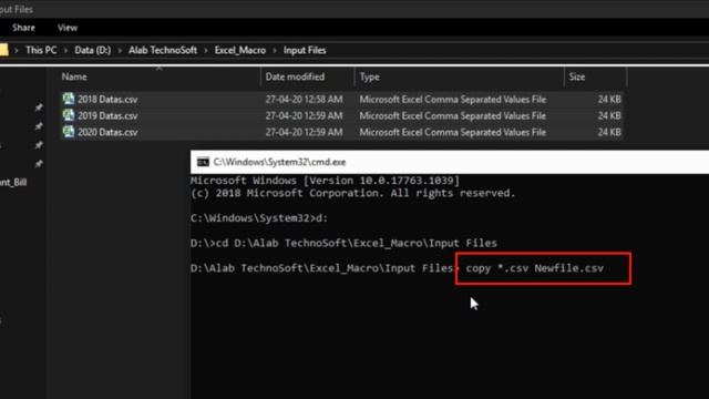 Combine multiple excel file(s) into single worksheet using CMD-Prompt || XLMerger || Power of Excel смотреть онлайн