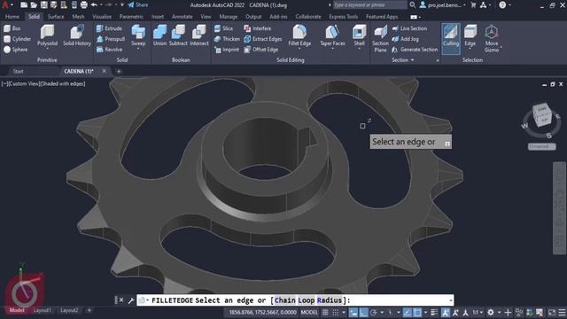 ?Autocad 3D de 0 a 100 * Cadena 3D * Rueda 3D * Geometrias 3D * Autocad desde cero смотреть онлайн