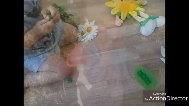 Поделки. Ромашка и зеленый горошек из пластилина и бумаги. Выпуск 6 смотреть онлайн
