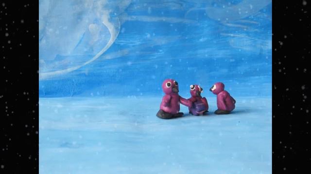 Пингвины встречают Новый год