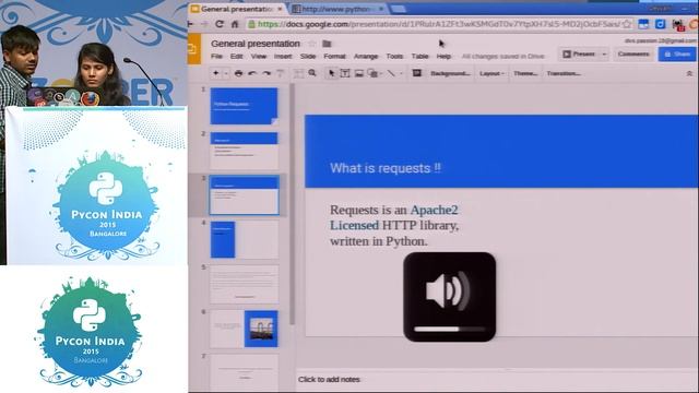 Lightning Talk - Python Requests - PyCon India 2015 смотреть онлайн