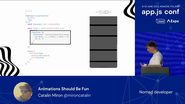 Animations Should Be Fun | Catalin Miron | App.js Conf 2022 смотреть онлайн