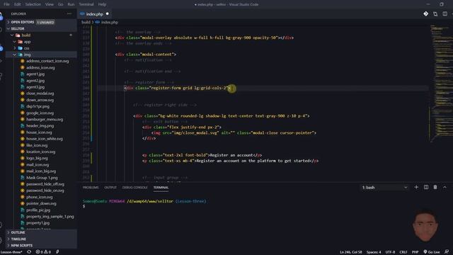Tailwind, JavsScript and PHP MVC - Real Estate Website - Login and Register Modal - Part 4 смотреть онлайн