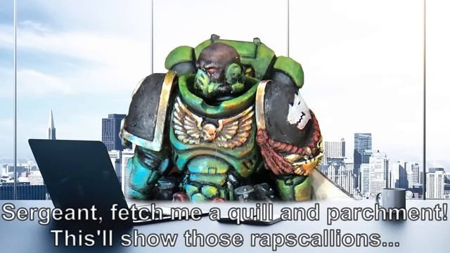 A letter from the Marines Malevolent | Warhammer 40k meme dub смотреть онлайн