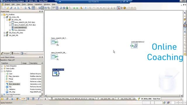 Manipulating the XML Data in SAP BODS Data Services | Data Transfer from XML File| Real Time Jobs-1 смотреть онлайн