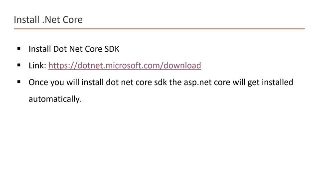 Install the Dot Net Core framework and verify the installation | Asp.Net Core Web API tutorial смотреть онлайн