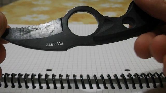 440 Stainless Steel Claw Folding Knife With ABS Sheath Black