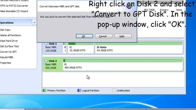 How to Convert MBR to GPT Disk with Free AOMEI Partition Assistant смотреть онлайн