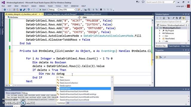VB.NET Tutorial - How To Delete Datagridview Checked Rows Cell Using VB.NET [ With Source Code ] смотреть онлайн