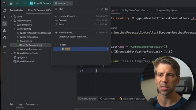Mastering Git in JetBrains Rider смотреть онлайн