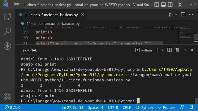Curso Python | print() en Python | Named Arguments en Python - Imprimir salida por consola (parte 2 смотреть онлайн