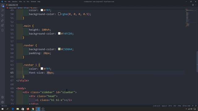 Hide Show Toggle SIDEBAR MENU with HTML CSS & JAVACRIPT смотреть онлайн